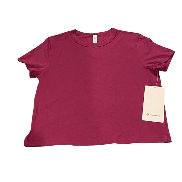 Lululemon‎ 2 Classic Fit Cotton Blend T-Shirt
Magenta Purple Boxy Basic New - Picture 2 of 11